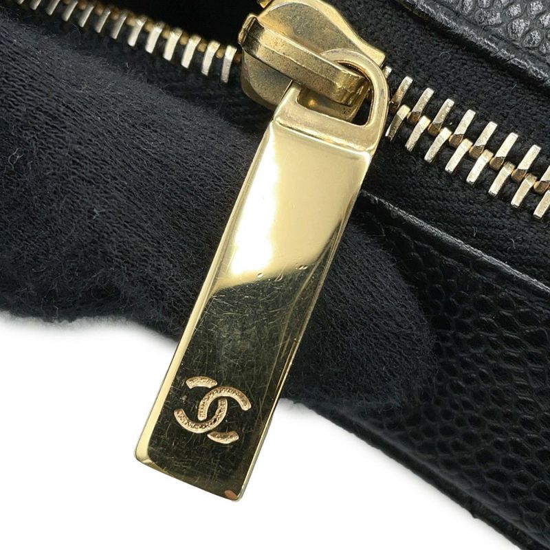 シャネル チェーンショルダーバッグ マトラッセ ココマーク キャビアスキン A20993 CHANEL ワンショルダー 黒