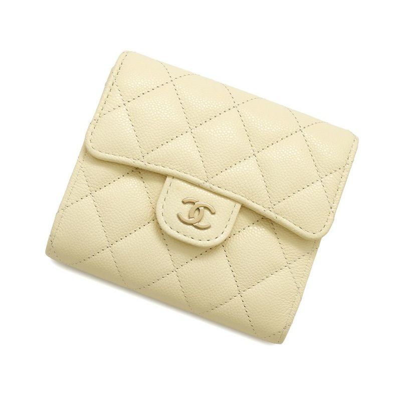 シャネル つ折り財布 クラシック スモール フラップ ウォレット キャビアスキン AP0231 CHANEL 財布