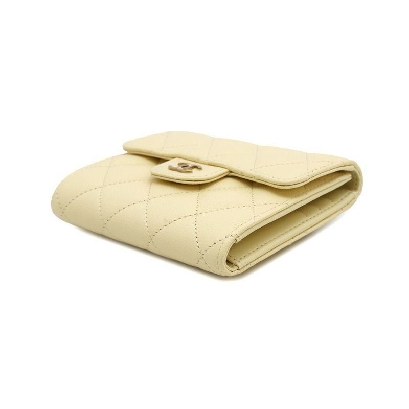 シャネル つ折り財布 クラシック スモール フラップ ウォレット キャビアスキン AP0231 CHANEL 財布