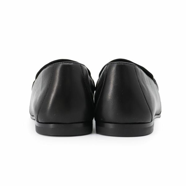 エルメス モカシン オネスト レザー レディースサイズ35 HERMES 靴 黒