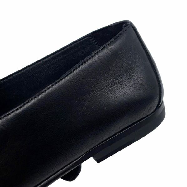 エルメス モカシン オネスト レザー レディースサイズ35 HERMES 靴 黒