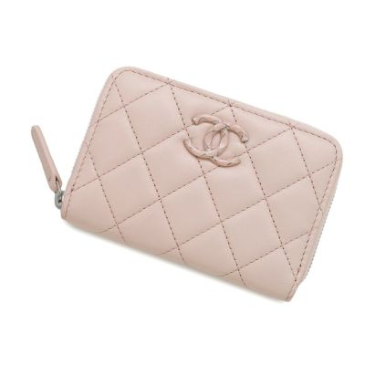 シャネル 三つ折り財布 マトラッセ ココマーク コンパクト