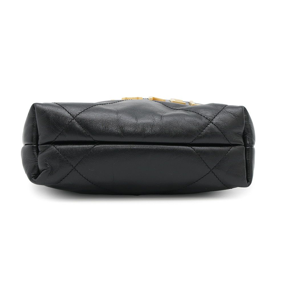 シャネル ハンドバッグ CHANEL 22 ミニ ココマーク シャイニーカーフレザー AS3980 CHANEL 2wayショルダーバッグ 黒