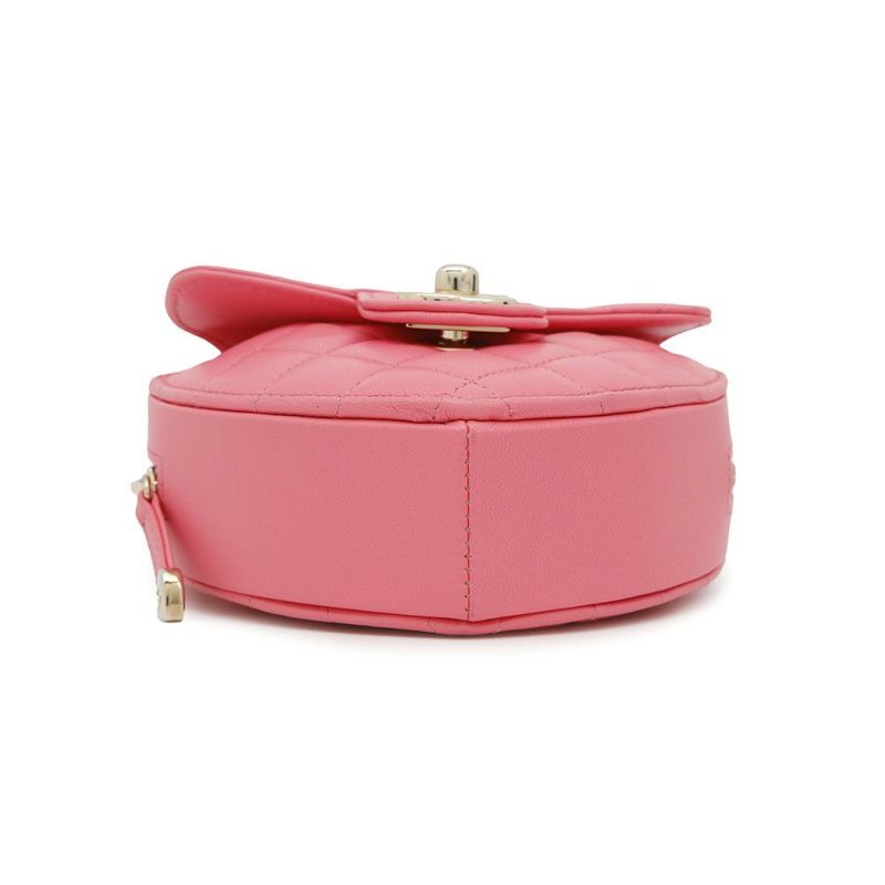 シャネル チェーンショルダーバッグ マトラッセ ココマーク ラムスキン AP2784 CHANEL ポシェット ハート