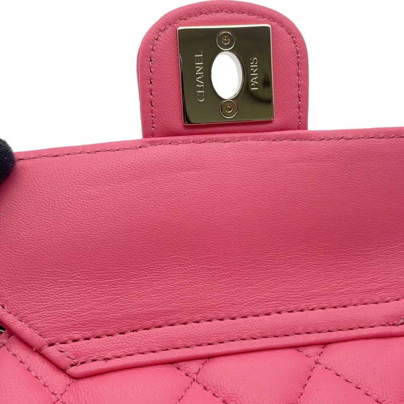 シャネル チェーンショルダーバッグ マトラッセ ココマーク ラムスキン AP2784 CHANEL ポシェット ハート