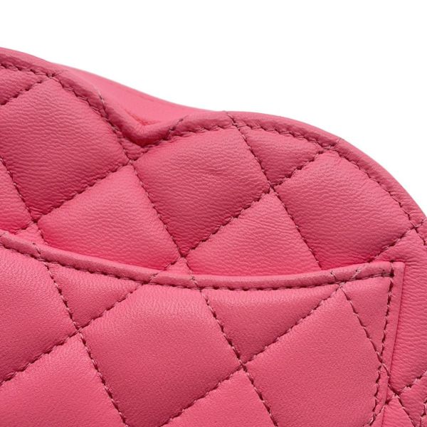 シャネル チェーンショルダーバッグ マトラッセ ココマーク ラムスキン AP2784 CHANEL ポシェット ハート