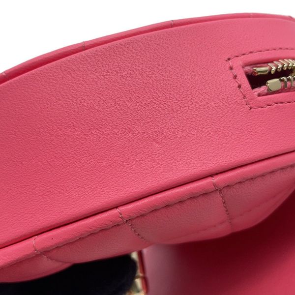 シャネル チェーンショルダーバッグ マトラッセ ココマーク ラムスキン AP2784 CHANEL ポシェット ハート