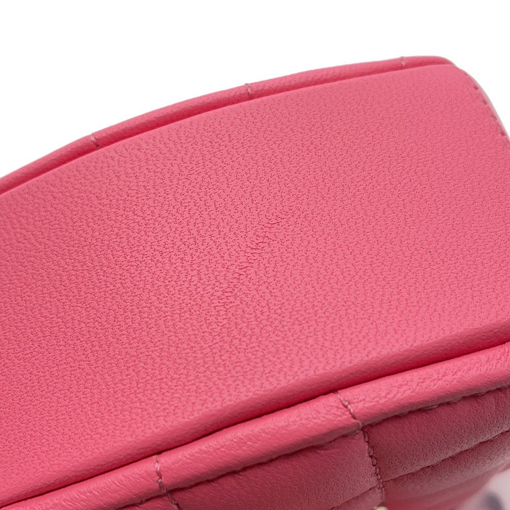 シャネル チェーンショルダーバッグ マトラッセ ココマーク ラムスキン AP2784 CHANEL ポシェット ハート