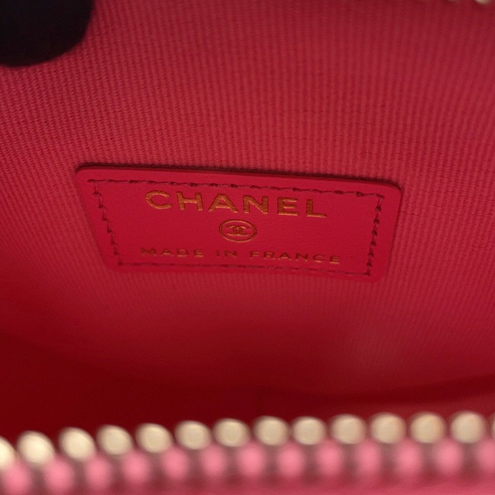 シャネル チェーンショルダーバッグ マトラッセ ココマーク ラムスキン AP2784 CHANEL ポシェット ハート