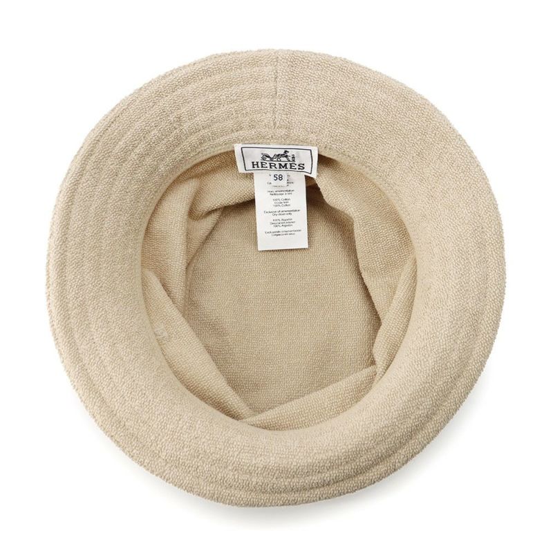 エルメス 帽子 バケットハット フレッド サンド Bob Fred Sand コットン サイズ58 HERMES