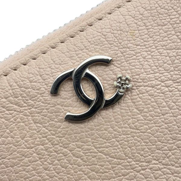シャネル コインケース ラッキーフラワー ラウンドジップ レザー A81648 CHANEL 財布