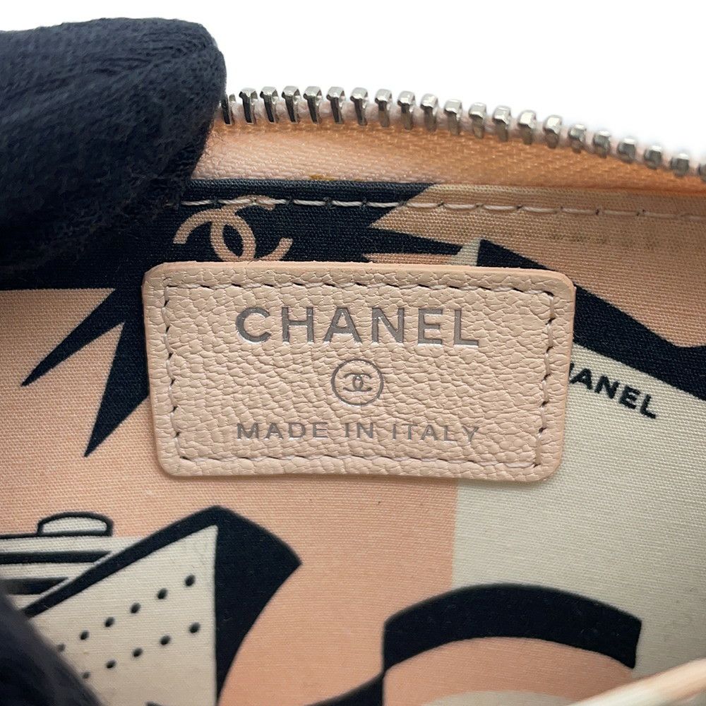 シャネル コインケース ラッキーフラワー ラウンドジップ レザー A81648 CHANEL 財布