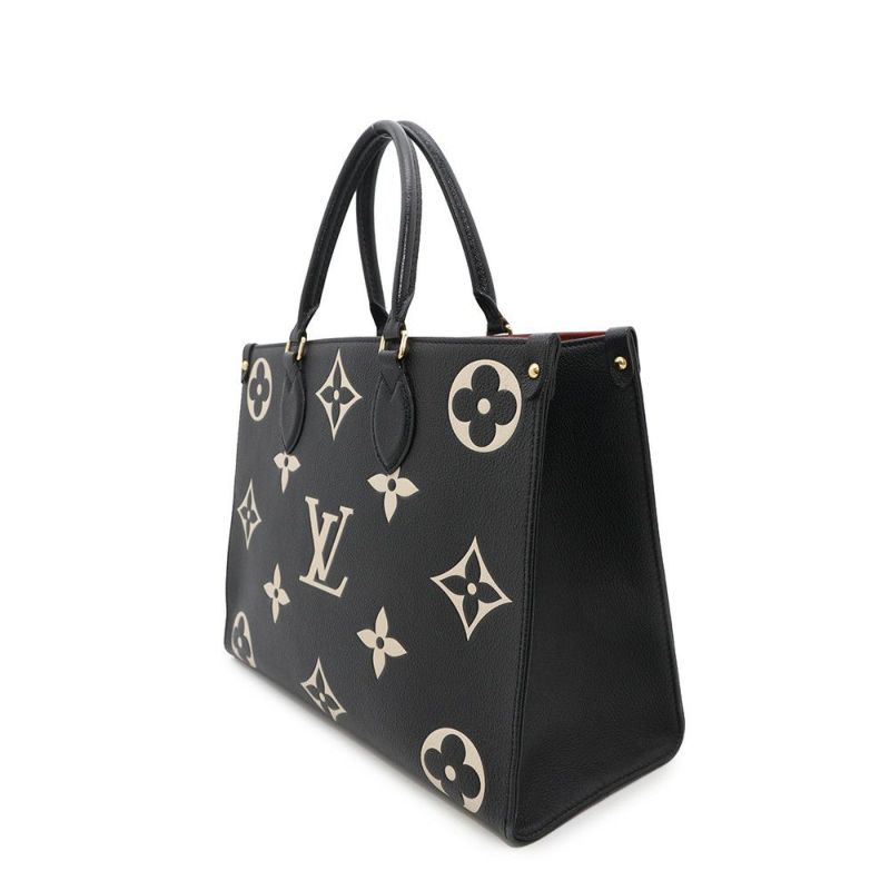 ルイヴィトン トートバッグ モノグラム・アンプラント オンザゴーMM M45495 2way ショルダーバッグ ブラック 黒