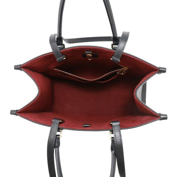 ルイヴィトン トートバッグ モノグラム・アンプラント オンザゴーMM M45495 2way ショルダーバッグ ブラック 黒