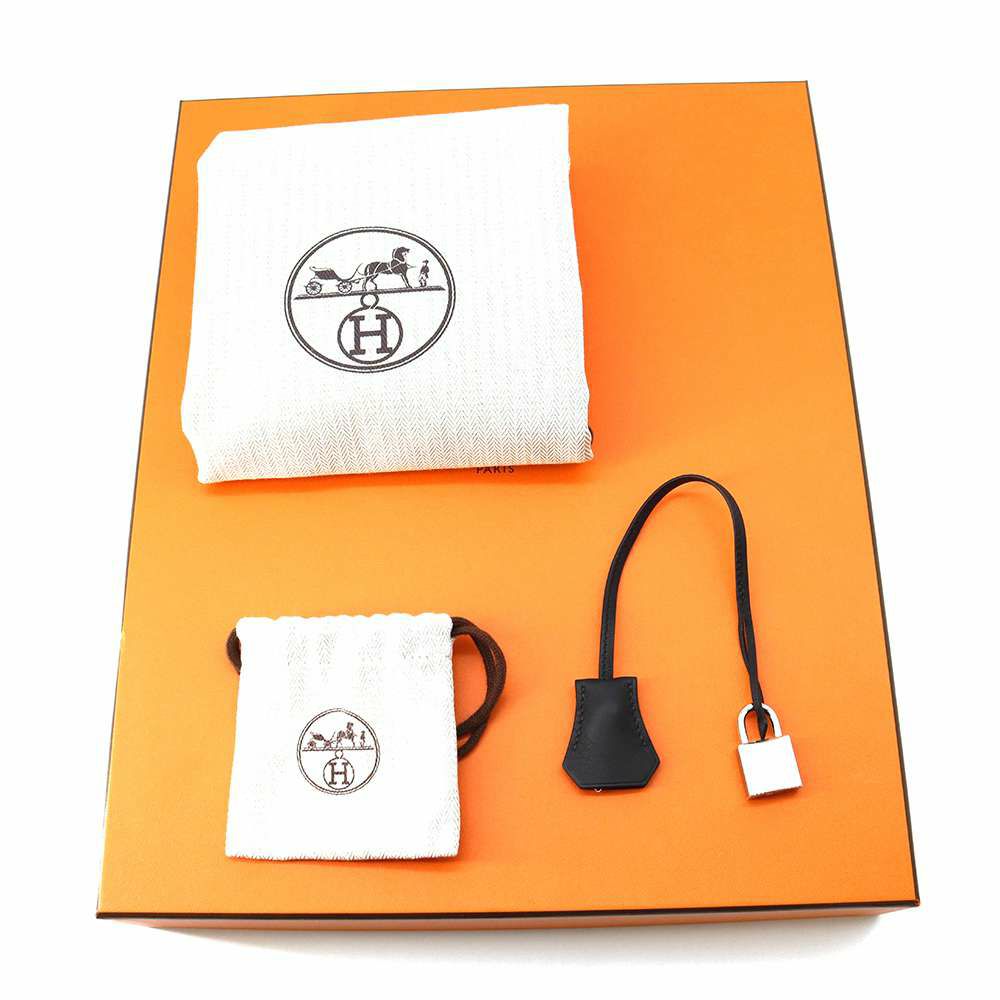 エルメス バーキン30 ブラック/ヴェールミリタリー/シルバー金具 スイフト/トワルアッシュ B刻印HERMES Birkin 黒