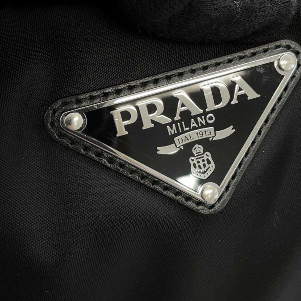 プラダ ハンドバッグ Re-Nylon ロゴ ナイロン 1BA354 PRADA 2way 黒