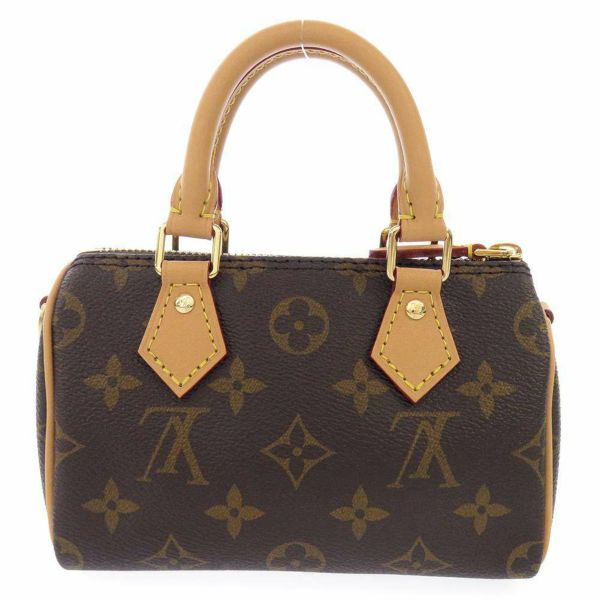 ルイヴィトン ハンドバッグ モノグラム ナノ・スピーディ M81085 LOUIS VUITTON ヴィトン ショルダーバッグ