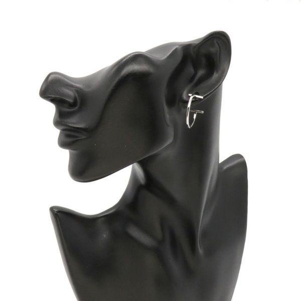 ティファニー ピアス Tフープ Tワイヤー K18WGホワイトゴールド 66964086 Tiffany&Co. ジュエリー