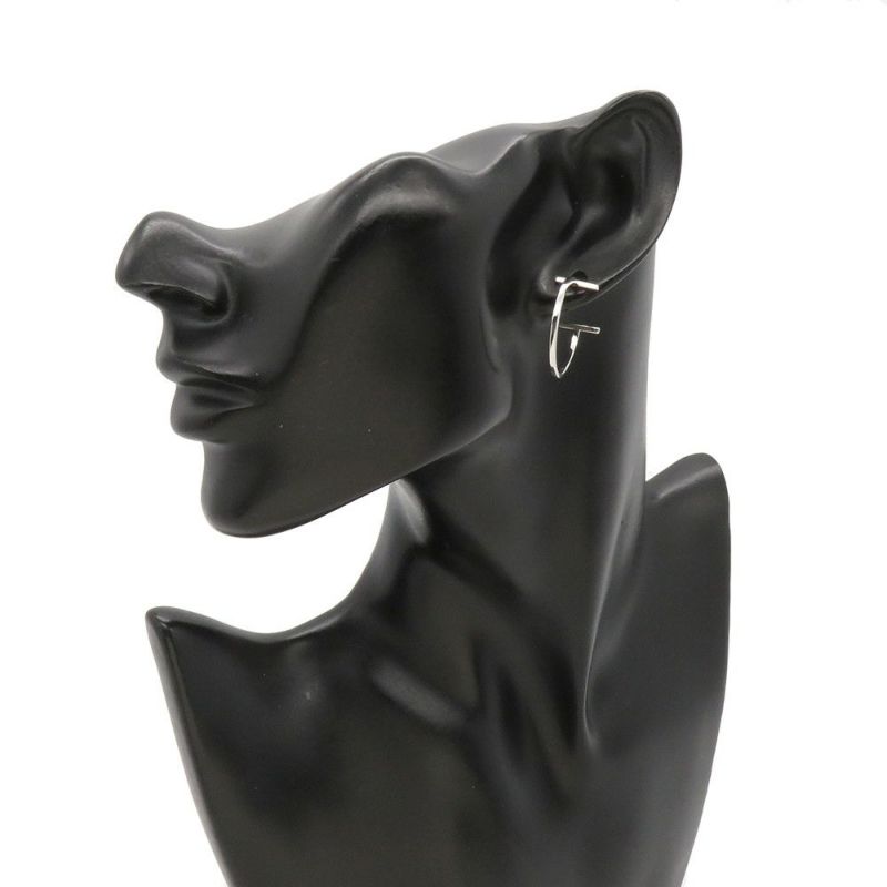 ティファニー ピアス Tフープ Tワイヤー K18WGホワイトゴールド 66964086 Tiffany&Co. ジュエリー