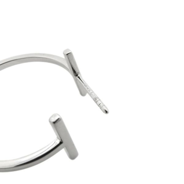 ティファニー ピアス Tフープ Tワイヤー K18WGホワイトゴールド 66964086 Tiffany&Co. ジュエリー