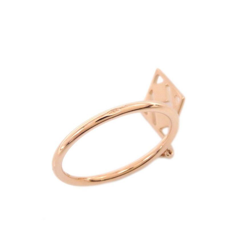 エルメス リング ガンバード Gambade Hロゴ K18PGピンクゴールド リングサイズ51 HERMES 指輪