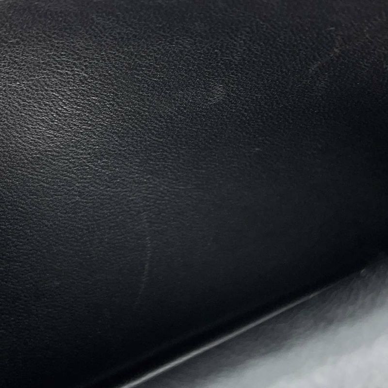 エルメス 長財布 ベアンスフレ ブラック/シルバー金具 アリゲーターマット T刻印 財布 黒