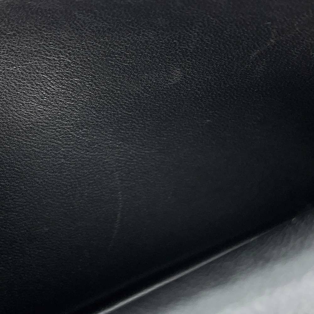 エルメス 長財布 ベアンスフレ ブラック/シルバー金具 アリゲーターマット T刻印 財布 黒