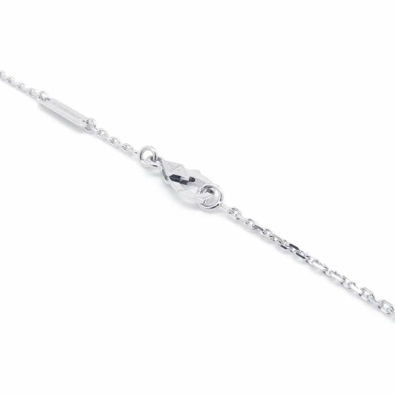 ヴァンクリーフ&アーペル ネックレス ヴィンテージアルハンブラ セーブル ダイヤ 1P K18WG VCARP9RU00