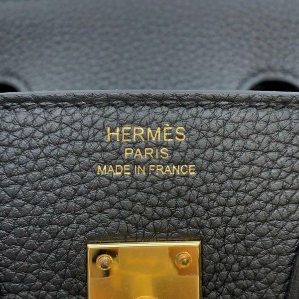 エルメス バーキン25 ブラック/ゴールド金具 トゴ B刻印 HERMES Birkin ハンドバッグ 黒