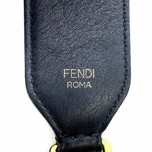 フェンディ ショルダーストラップ ズッカ ストラップユー ベロア 8AV077 FENDI バッグ用アクセサリー 黒