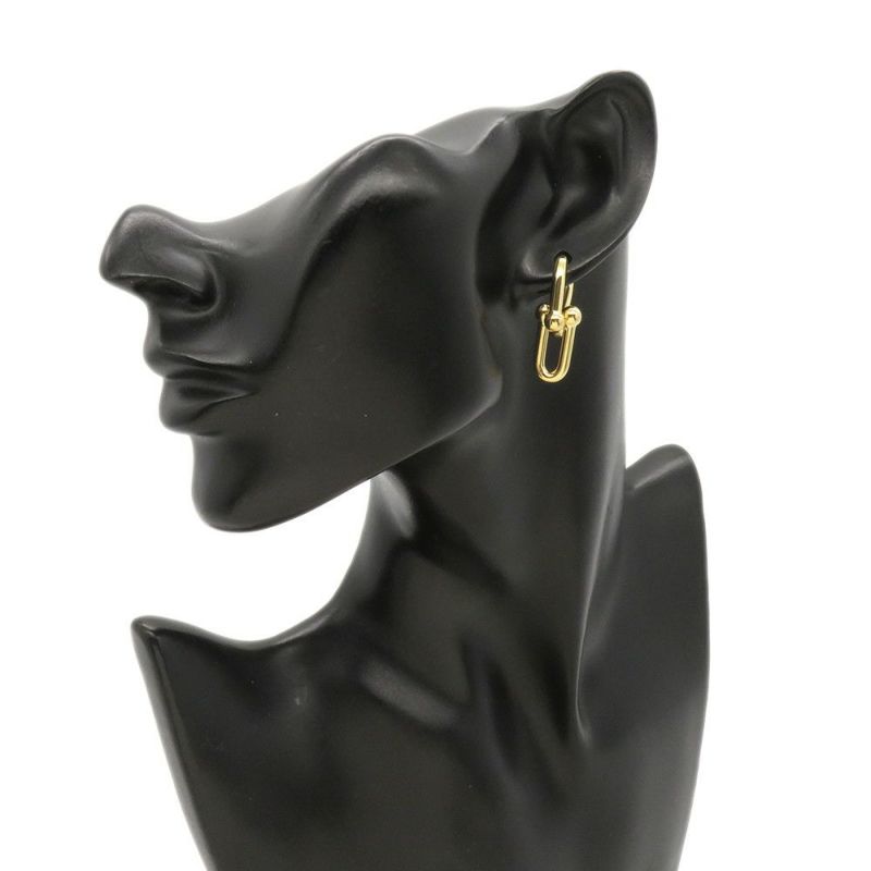 ティファニー ピアス ハードウェア ミディアム リンク ピアス K18YG 73584531 Tiffany&Co. ジュエリー