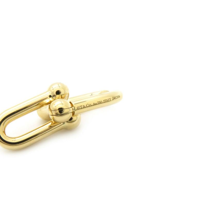 ティファニー ピアス ハードウェア ミディアム リンク ピアス K18YG 73584531 Tiffany&Co. ジュエリー