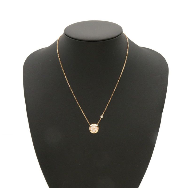 ルイヴィトン ネックレス サン カラー フロッサムBB ダイヤモンド 1P 約0.04ct マザーオブパール Q03789 ペンダント