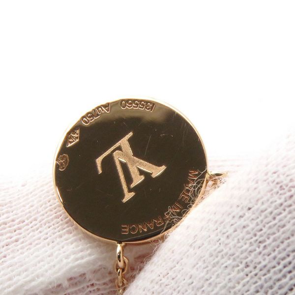 ルイヴィトン ネックレス サン カラー フロッサムBB ダイヤモンド 1P 約0.04ct マザーオブパール Q03789 ペンダント