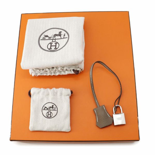 エルメス ボディバッグ ケリー アッカドPM エトゥープ/シルバー金具 トゴ K刻印 メンズ