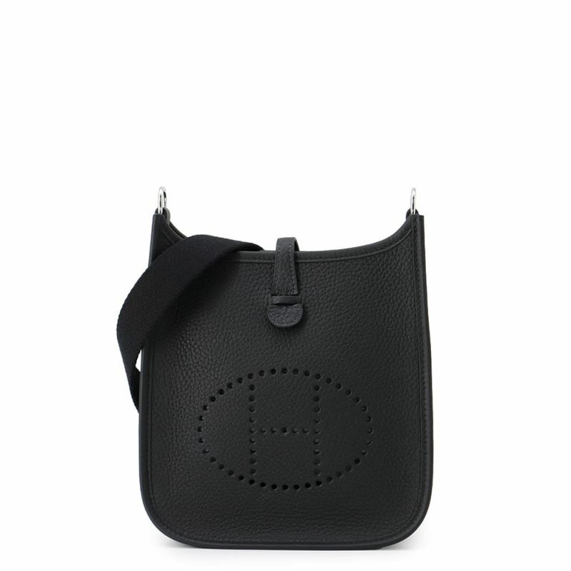 エルメス エブリンTPM アマゾン ブラック/シルバー金具 トリヨンクレマンス K刻印 黒