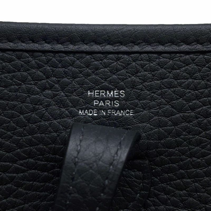 エルメス エブリンTPM アマゾン ブラック/シルバー金具 トリヨンクレマンス K刻印 黒