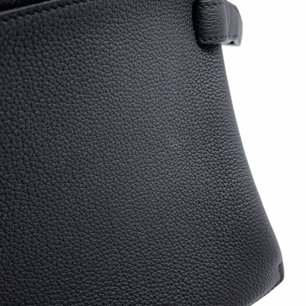 エルメス クラッチバッグ カバ ヴェルティージュ 30 ブラック/シルバー金具 トゴ Y刻印 メンズ 黒