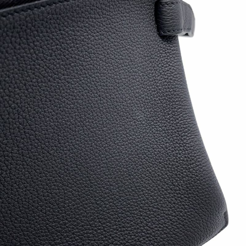 エルメス クラッチバッグ カバ ヴェルティージュ 30 ブラック/シルバー金具 トゴ Y刻印 メンズ 黒