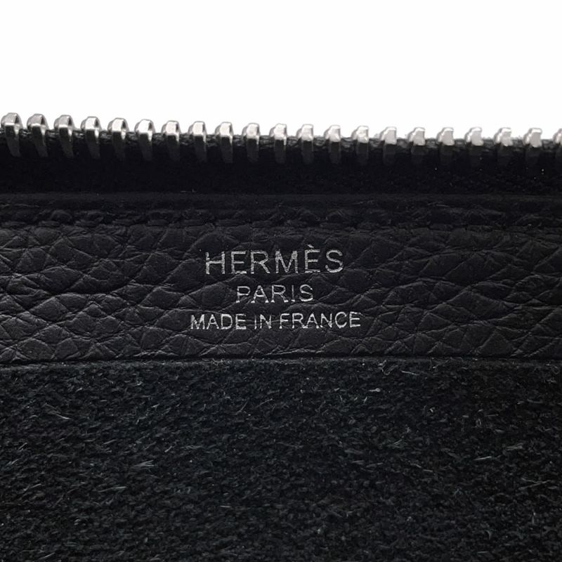 エルメス クラッチバッグ カバ ヴェルティージュ 30 ブラック/シルバー金具 トゴ Y刻印 メンズ 黒