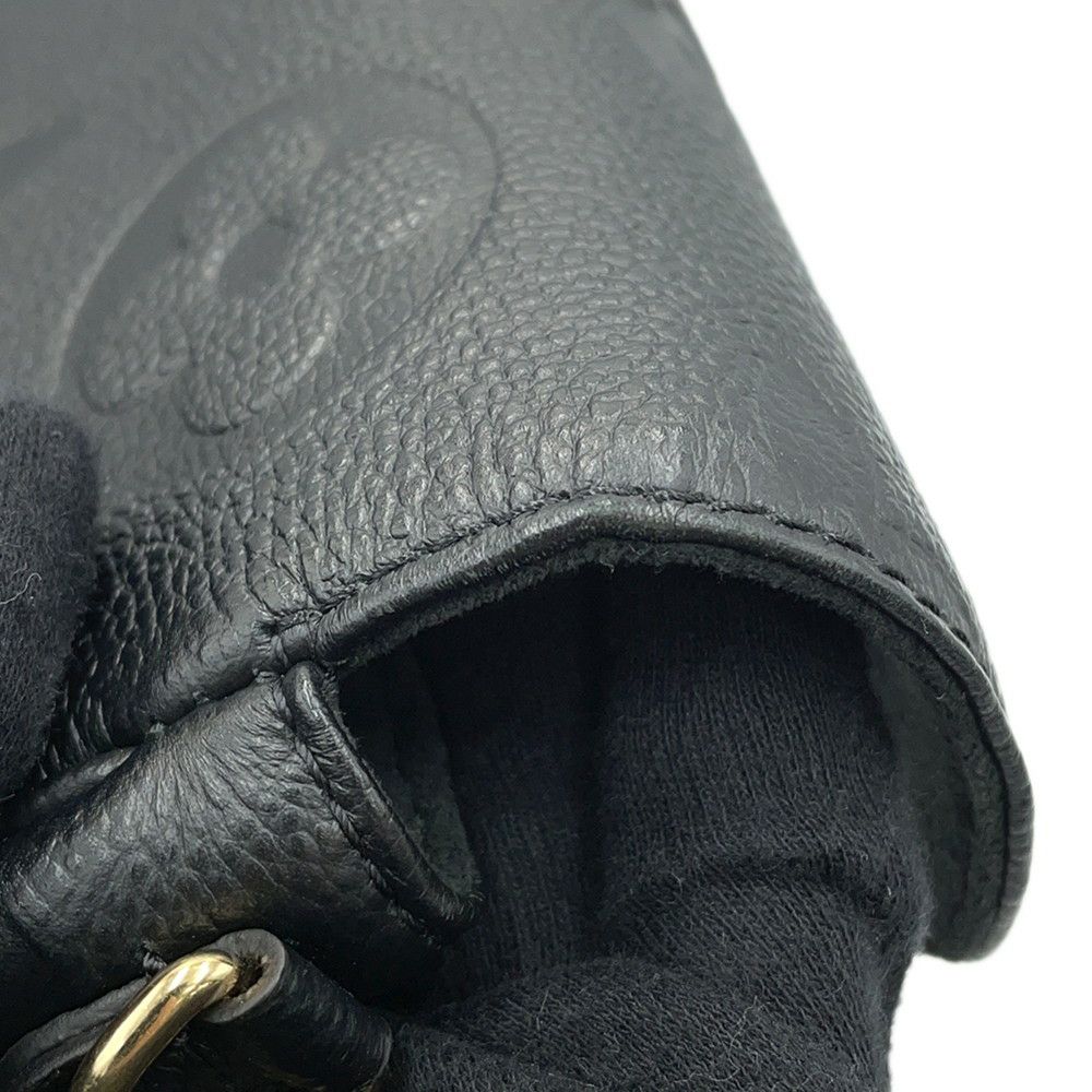 ルイヴィトン チェーンウォレット モノグラム・アンプラント ウォレット オン チェーン・アイビー M82154 黒 ブラック 2way