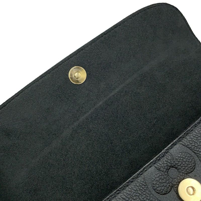 ルイヴィトン チェーンウォレット モノグラム・アンプラント ウォレット オン チェーン・アイビー M82154 黒 ブラック 2way