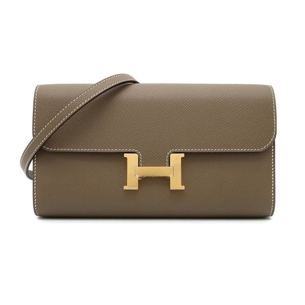 エルメス 長財布 コンスタンス トゥーゴー ロング エトゥープ/ゴールド金具 エプソン K刻印 財布