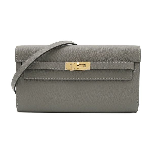 エルメス ケリーウォレット ロング トゥーゴー グリメイヤー/ゴールド金具 エプソン W刻印 財布