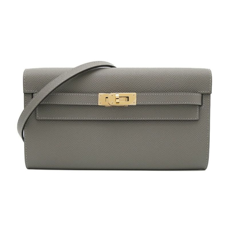 エルメス ケリーウォレット ロング トゥーゴー グリメイヤー/ゴールド金具 エプソン W刻印 財布