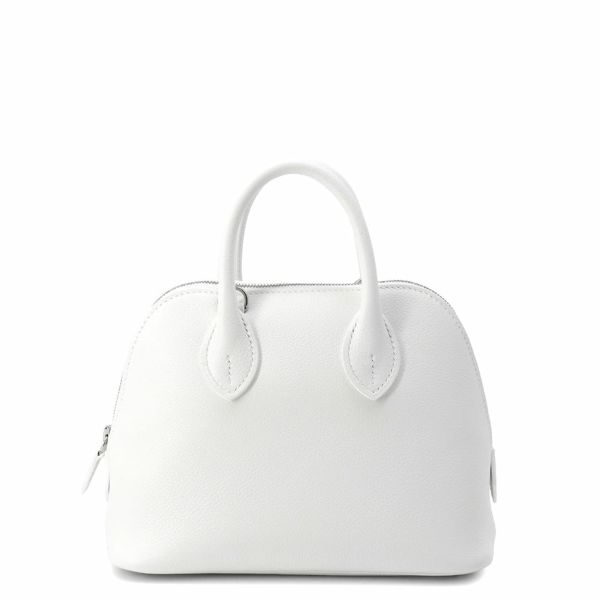 エルメス ボリード1923 ミニ ニューホワイト/シルバー金具 エバーカラー K刻印 HERMES 2wayショルダー 白