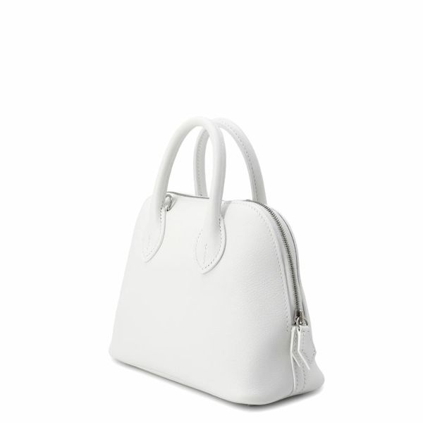 エルメス ボリード1923 ミニ ニューホワイト/シルバー金具 エバーカラー K刻印 HERMES 2wayショルダー 白