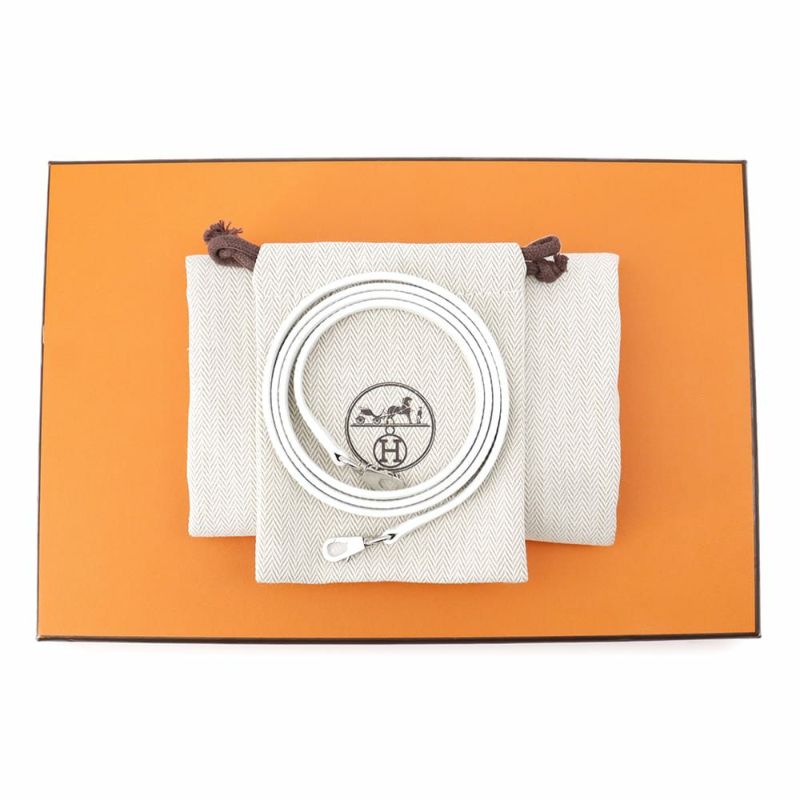 エルメス ボリード1923 ミニ ニューホワイト/シルバー金具 エバーカラー K刻印 HERMES 2wayショルダー 白