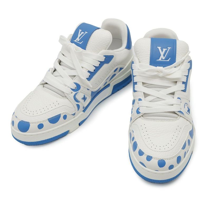 ルイヴィトン スニーカー モノグラム LV×YK トレイナーライン メンズサイズ6 1/2 1ABD1G 靴 白 ホワイト 草間彌生