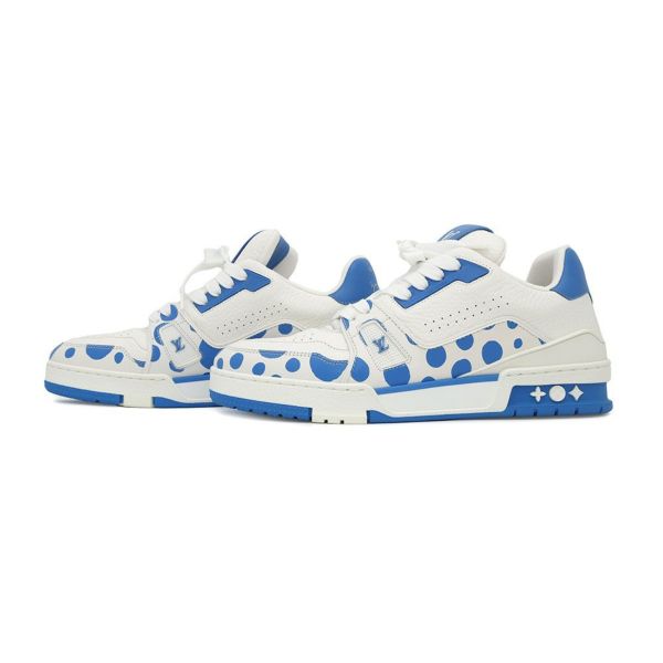 ルイヴィトン スニーカー モノグラム LV×YK トレイナーライン メンズサイズ6 1/2 1ABD1G 靴 白 ホワイト 草間彌生